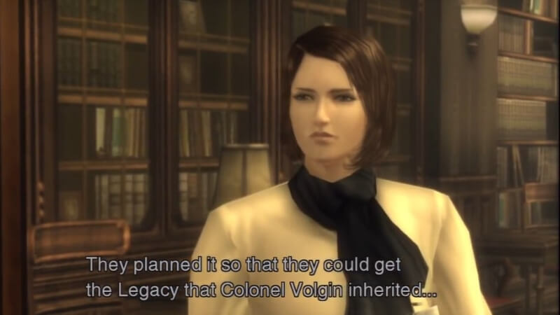 Representação da Dra. Clark em Metal Gear Solid 4: Guns of the Patriots.